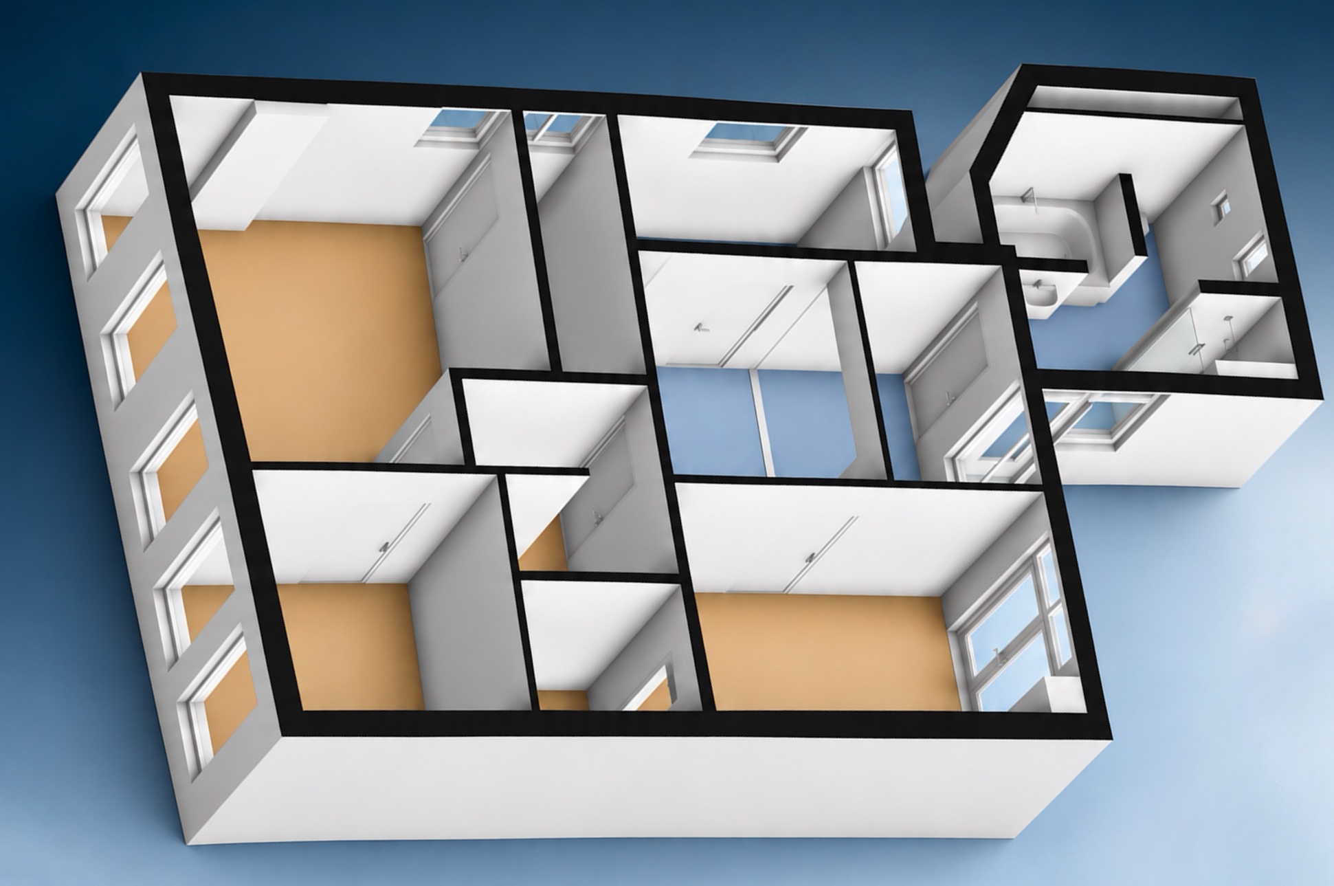 Current upper-floor layout