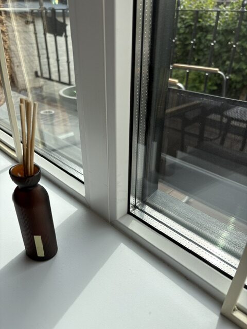 New window frames with triple glazing